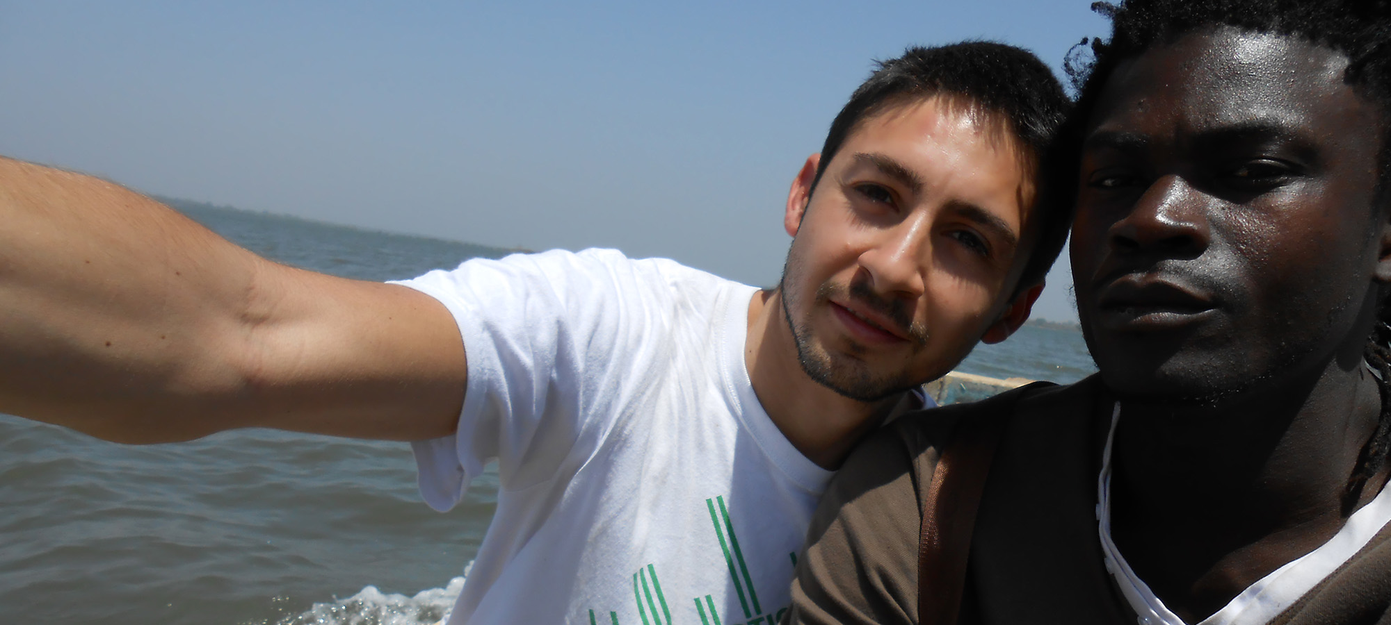 Raoul Vecchio e Jali Diebate al primo viaggio in Senegal nel 2013